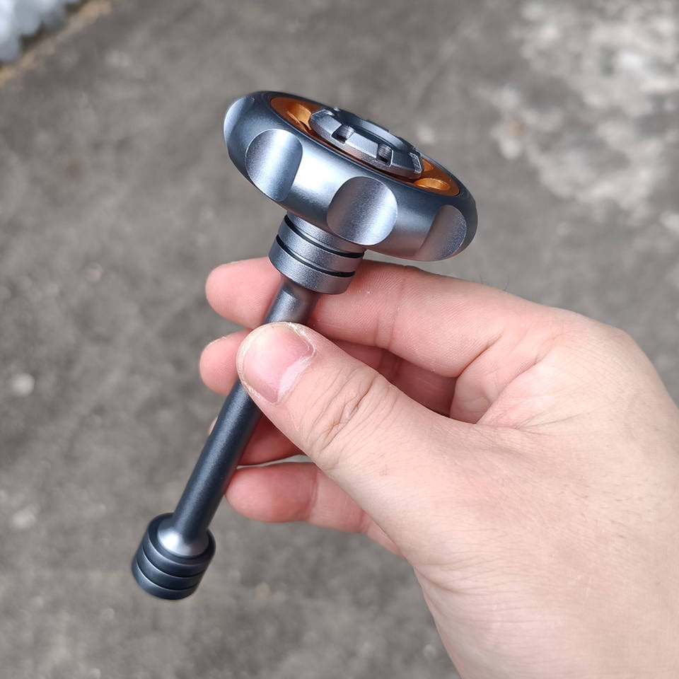 EDC fingertip windmill scepter slider fingertip toys adult reduction gyro metal slider finger push rotating coin decompression