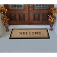 thumbnail image 4 of A1HC First Impression Welcome Hand-Crafted Rubber Coir Double Door Mat, 18"X48", 4 of 6