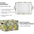 thumbnail image 2 of FREEAMG Colorful Flowers Foldable Canvas Storage Bin, Sturdy Fabric Storage Basket with Handles, Storage Cube Box for Organizing Shelf Nursery Toy Closet 2PCS, 2 of 7