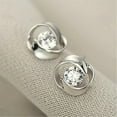 thumbnail image 3 of SEPARQI  925 Sterling Silver Stud Earrings Birth Cubic Zircon Fashion Jewelry For Women, 3 of 5
