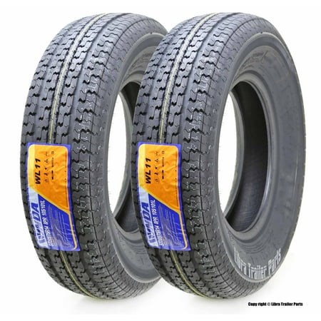 Set of 2 New WINDA Heavy Duty Trailer Tires ST 205/75R14 8PR Load Range D Radial w/Side Scuff (Best Tires For Hauling Heavy Loads)