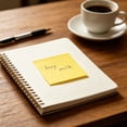 thumbnail image 6 of Under 1$ Product! Sticky Notes 3x3 Inches, Bright Colors Self-Stick Note Pads, Easy to Post for Home, Office, Notebook and Daily Life Organization, 100 Sheets/Pad, Yellow, 6 of 7