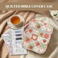 thumbnail image 3 of Yuyamidu Strawberry Large Bible Cover Bible Case for Women Daisy Book Case with Handle Portable Church Bag Study Supplies Accessories for Christians, 3 of 8