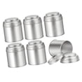 thumbnail image 4 of DOLITY 6x Tea Tin Canisters Easy to Clean Round Metal Loose Leaf Storage Containers Silver Canisters, 4 of 7