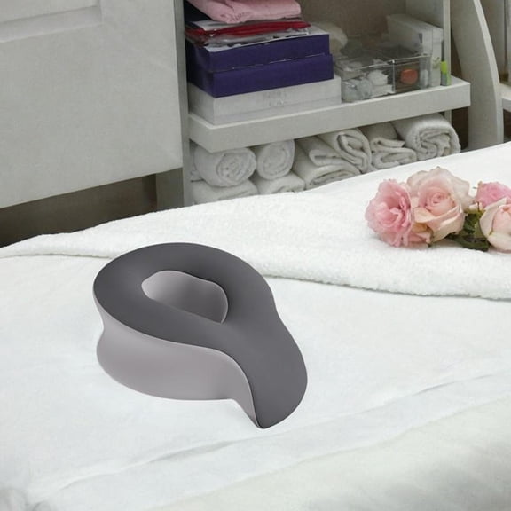 Vaveren Face Cradle Pillow Face Rest Pillow Relax Face Down Prone Pillow Travel Trip Grey