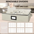thumbnail image 2 of BALEINE China Storage Containers, Sturdy Quilted Wine Glass Storage, Plate Organizer with Carry Handles, Moving Boxes for Dishes, Cups, Mugs and Stemware (Plate Mug Combo, Har, 2 of 7
