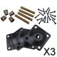 thumbnail image 1 of 3x 4 Piezas de Licencias de Fijación de Patas M8, Tornillos Dags de Suspensión de 5/16 , Accesorios de Reparación de Licencia T, Accesorios para Repa 3 piezas, 1 of 4
