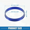thumbnail image 4 of Unique Bargains Car Hub Centric Rings OD 67.1mm to ID 66.1mm Hub Centric Rings Wheel Bore Center Spacer Aluminum Alloy Blue (Set of 4), 4 of 7
