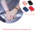 thumbnail image 4 of sweethay Joyeros Papel Colorido con Bowknot Paquete Almacenamiento Exhibición Pulseras Pendientes Embalaje Joyas Autoensamblaje Boda Ropa, zapatos y accesorios Miscelánea Azul oscuro, 4 of 6