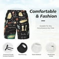 thumbnail image 6 of Picia Vegetable Quiche pattern Mens Swim Trunks with Compression Liner Stretch Beach Shorts Quick Dry with Zipper Pockets No-Chafing Board Shorts-, 6 of 9