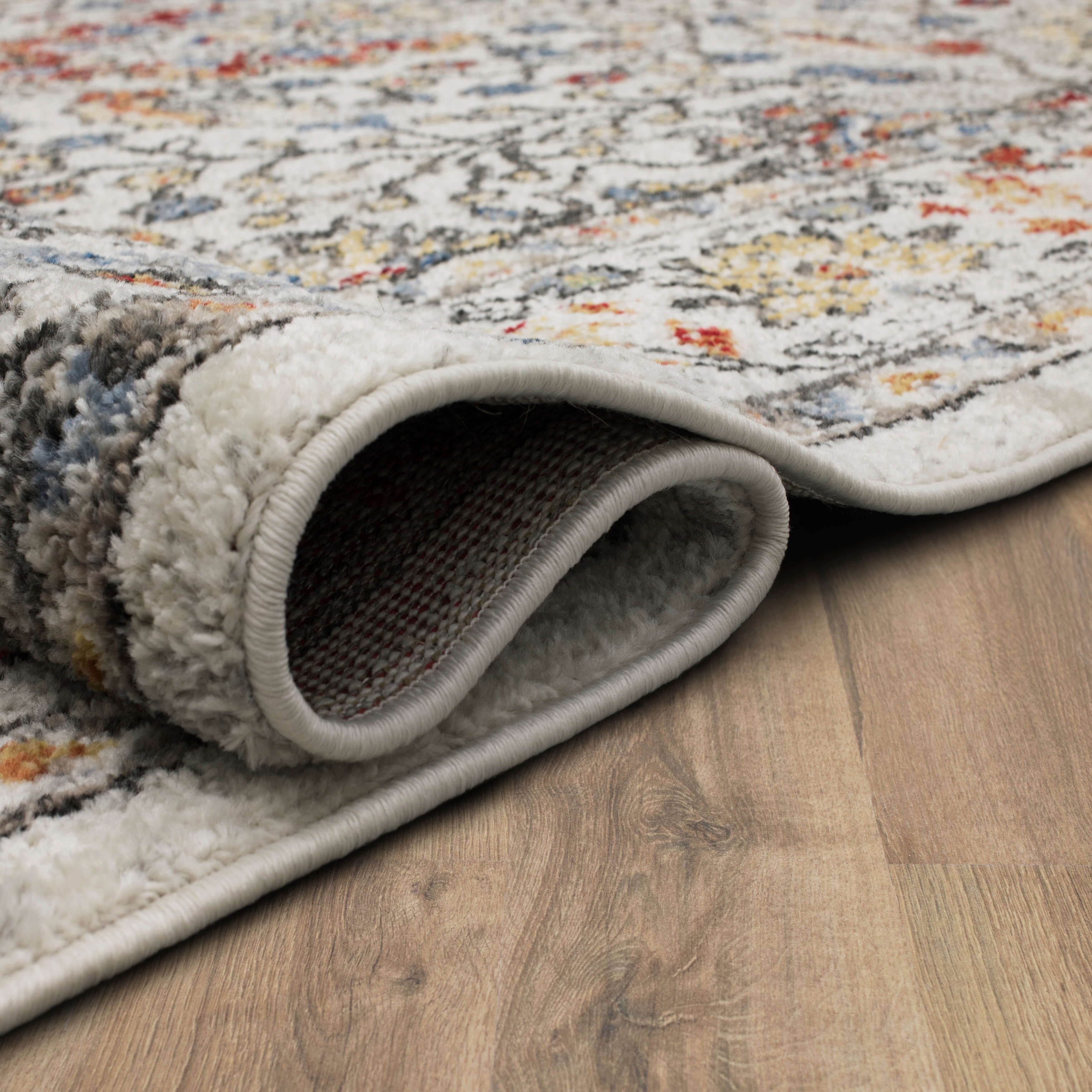 Mohawk Home Warrens Indoor Floral Area Rug, Grey, 1' 11" x 8'