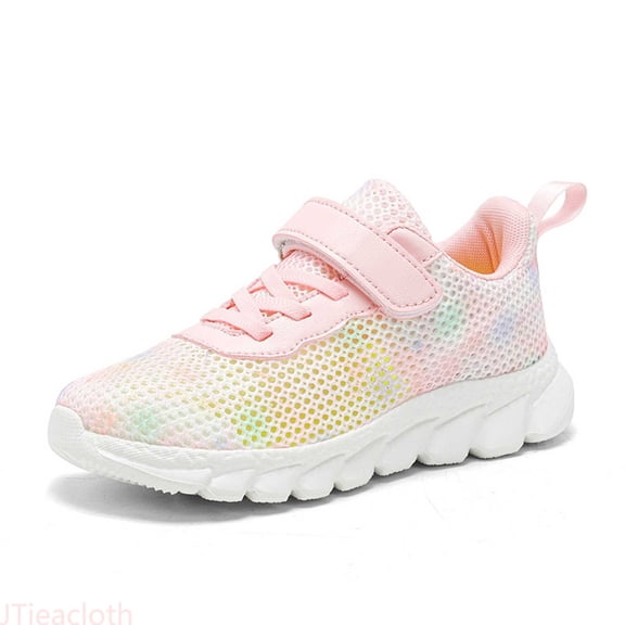 JTieacloth Girls Sneakers For Everyday Casual Wear Comfortable Fixed Lasting Design For Kids Strap Athletic Shoes,Sizes 12 Little Kid