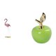 thumbnail image 1 of Escultura de flamenco en resina con relieve de plumas y frutas artificiales. Material cerámico de resina. Ideal para el hogar, el jardín o la oficina., 1 of 8