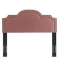 thumbnail image 4 of Modway Belinda Performance Velvet King/California King Headboard in Dusty Rose, 4 of 9