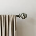 thumbnail image 4 of (2 pack) Mainstays 3/4" Pewter Marengo Knob Adjustable Single Curtain Rod Set, 30-84", 4 of 9