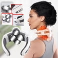 thumbnail image 1 of Masajeador de cuello calentado, masajeador eléctrico Plus para alivio del dolor de cuello y hombros, relajación muscular, vibrador flotante de 4 cabezales, calefacción Wmkox8yii hjk3562, 1 of 9