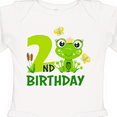 thumbnail image 4 of Inktastic 2nd Birthday Princess Frog Girls Long Sleeve Baby Bodysuit, 4 of 5
