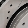 thumbnail image 4 of New Cross-drilled and Slotted Brake Disc Compatible With Buick Chevrolet GMC SSR Base 8 Cyl 6.0L Trailblazer LS 6 Cyl 4.2L Envoy SLE 6 4.2L 2006-2009 By 55112 60048052 55112G, 4 of 4