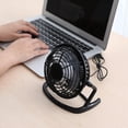 thumbnail image 4 of DC5V Ventilador portátil USB Mini ventilador Operación silenciosa Viento natural 4 Ventilador de refrigeración Ventilador de escritorio pequeño Negro Sunnimix Mini ventilador de escritorio, 4 of 8