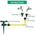thumbnail image 6 of Raised Garden Lawn Sprinkler, Multi-Purpose Watering System with 360 Degree Rotating Nozzles for Even Coverage, Easy to Install and Use for All Your Outdoor Watering Needs, 6 of 7