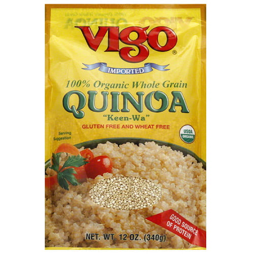 Vigo 100% Organic Whole Grain Quinoa, 12 oz, (Pack of 6) - Walmart.com ...
