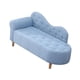thumbnail image 4 of Sofá cama de esponja de tela Strade Fareast Limited 47x20x21 pulgadas Gris azul, 4 of 8
