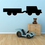 Simple Towing Jeep Decal - 36 Inches