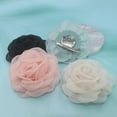 thumbnail image 6 of Fashion Fabric Camellia Flower Brooches For Women Clothing Jewelry Party Accessories, 6 of 9
