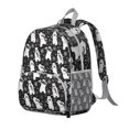 thumbnail image 2 of Forest Bear Student Backpack – Brown Polar Bear Cartoon Print With Cute Wild Hunting Winter Pattern, 2 of 6