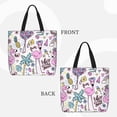 thumbnail image 2 of Wukai Summer with Flamingo Print Reusable Grocery Bag Shopping Bags with Zipper Shoulder Shopping Handle Bag Suitable for Outdoor Convenient Daily Bag, 2 of 8
