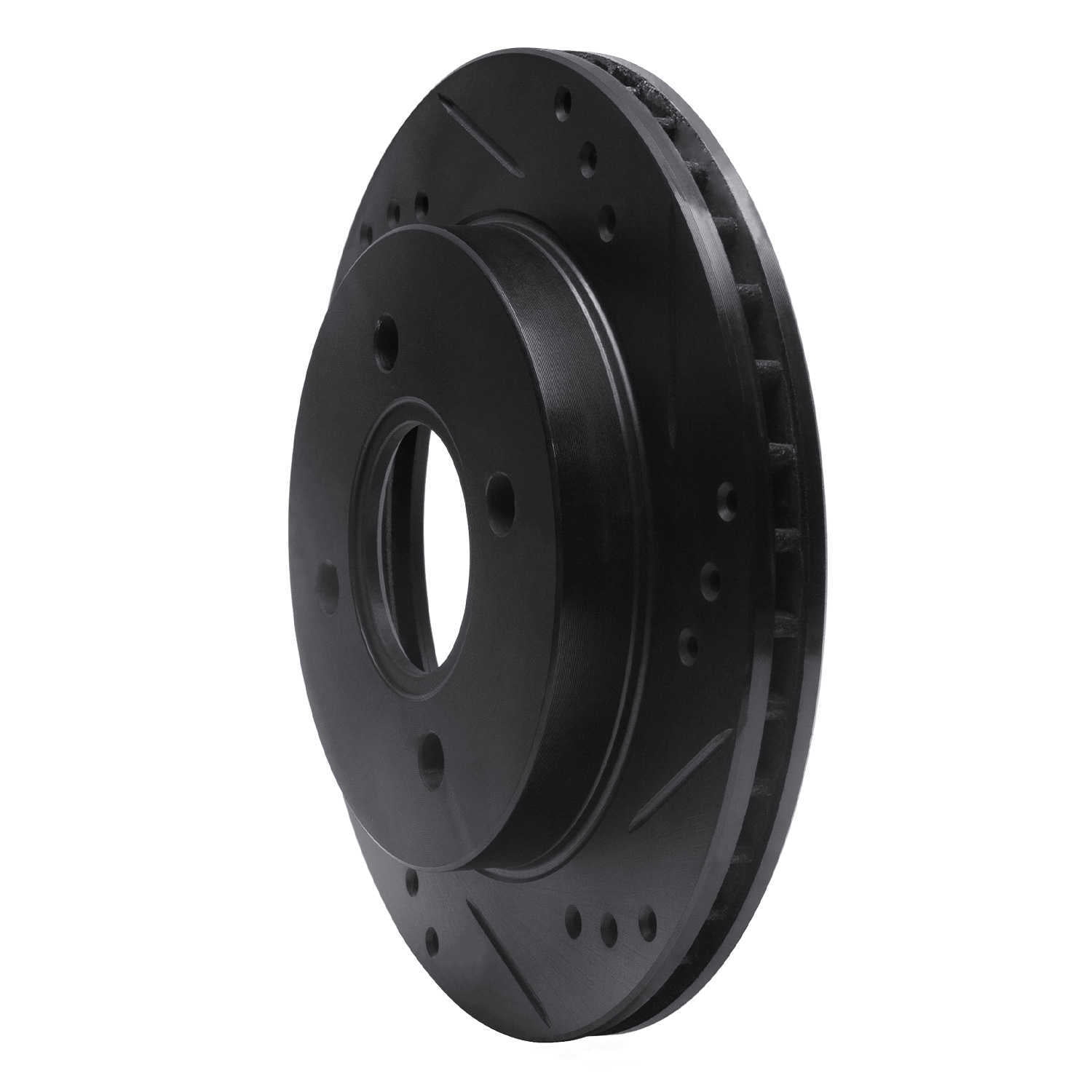 Dynamic Friction Company 633-56014R DFC Brake Rotor - Drilled And Slotted - Black