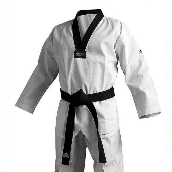 Adidas Adichamp 3 TKD Uniform, Black Vneck