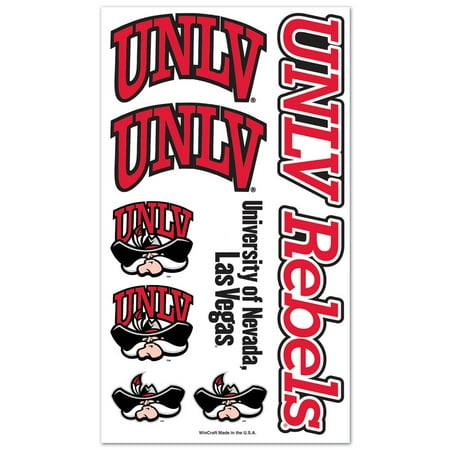 Runnin Rebels Mini - UNLV Runnin' Rebels Official NCAA 4 inch x 7 inch Temporary Tattoos by WinCraft