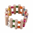 thumbnail image 4 of Qyaukm Parrot Ladder with Colorful Beads, Wooden Climbing Bridge Bird Cage Toy for Budgies Lovebirds and Small Birds, Encourages Exercise and Play, 4 of 7