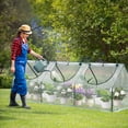 thumbnail image 2 of Aoodor 9 ft. x 3 ft. x 3 ft. Mini Greenhouse with 3 Zipper Doors, Water Resistant UV Protected for Flowers, vegetables and herbs - Transparent, 2 of 8