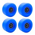 thumbnail image 1 of Rueda de patines de ruedas de doble hilera de 4 piezas Ruedas de repuesto de PU Azul Sunnimix Rueda de patines, 1 of 8