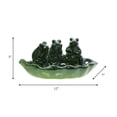 thumbnail image 5 of Decorative Frog Bird Feeder Bowl for House Garden Display - Ceramic Bird Bath Dish for Yard and Outdoors Accent -Cute Animal Design Bird Feeders for Patio, Lawn & Outside Decor - 6", Green, 5 of 9