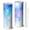 White-2, variant on 20oz Stainless Steel Skinny Tumbler with Telescopic Straw, Vacuum Insulated Slim Travel Cup, 360° Full Wrap Printed, Fluid Smoke Aurora Art Style