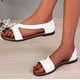 thumbnail image 2 of Amzcrzy Zapatos de mujer,Zapatos de mujer,Zapatillas de mujer, Sandalias planas con boca de pez para mujer, color liso, con punta abierta Sandalias Mujer Zapatillas De Casa, 2 of 6
