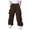 Coffee, variant on Boys Cargo Pants with Multiple Pockets Comfortable Casual Trousers for Kids Outdoor Play Daily Wear