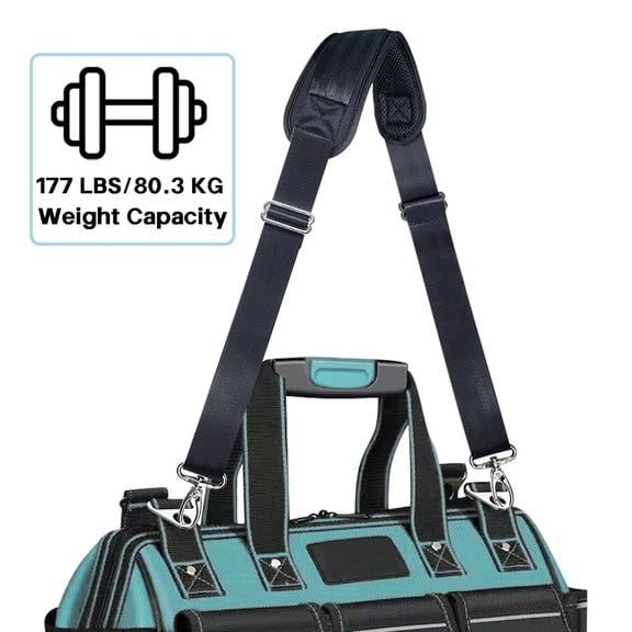 59" Bag Shoulder Strap Adjustable Comfortable Belt with Metal Hooks for Messenger, Laptop, Gym Bag,Duffle,Black