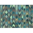 thumbnail image 1 of Ahgly Company Indoor Rectangle Southwestern Light Blue Country Area Rugs, 2' x 4', 1 of 4
