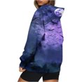 thumbnail image 6 of XMMSWDLA Womens Gradient Print Oversized Sweatshirt Drawstring Pullover with Pocket Trendy Sweater Tops Fashion Clothes, 6 of 7