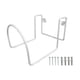 thumbnail image 3 of Soporte para manguera de agua, gancho de garaje de metal para colgar en la pared, soporte, soporte, organizador de cable para manguera, para exterior, blanco, 3 of 9