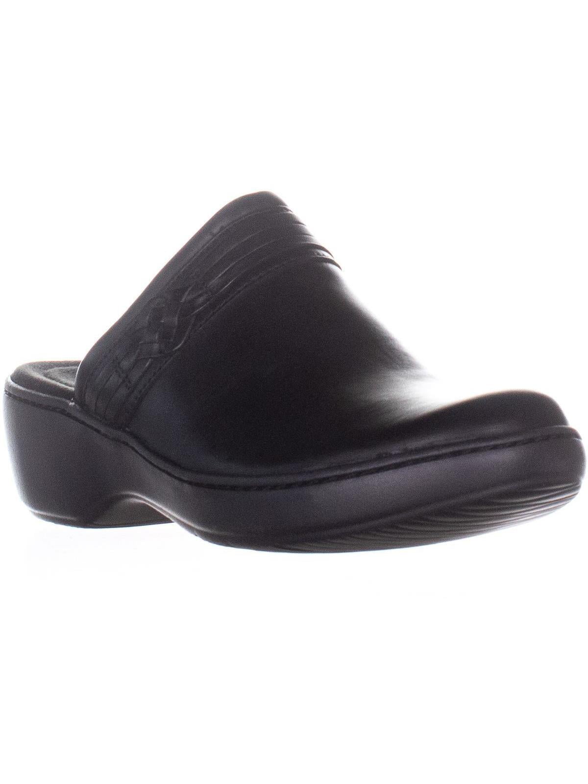 Womens Clarks Delana Hayden Slip On Platform Clogs, Black, 12 US / 44