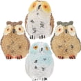 thumbnail image 3 of 4PCS Micro Landscape Resin Owl Decoration Gardening Bare-footed Owl Ornament Random Style, 3 of 8