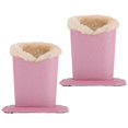 thumbnail image 1 of Plush Glasses Holder 2Pcs Pink Sunglasses Stand with Plush Lining Protection for Storage Use, 1 of 5