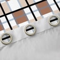 thumbnail image 4 of Manfei Geometric Plaid Black Out Curtains for Teens Female Men,Retro Grid Curtains Pack of 2 (42x63 Each),Vintage Buffalo Bedroom Curtains,Ultra Soft Home Decor, 4 of 6