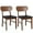 Curved Back-Brown, variant on Heynemo Wooden Dining Chairs Set of 2, Modern Dining Chairs with Rubberwood Legs, 350LBS Capacity, Leather Side Seat for Kitchen, Dining Room, Living Room, Home Office, Courtyard, Terrace, White