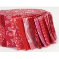 thumbnail image 6 of Soimoi 40Pcs Asian Block Print Cotton Precut Fabrics For Quilting Craft Strips 2.5x42inches Jelly Roll - Pink, 6 of 8